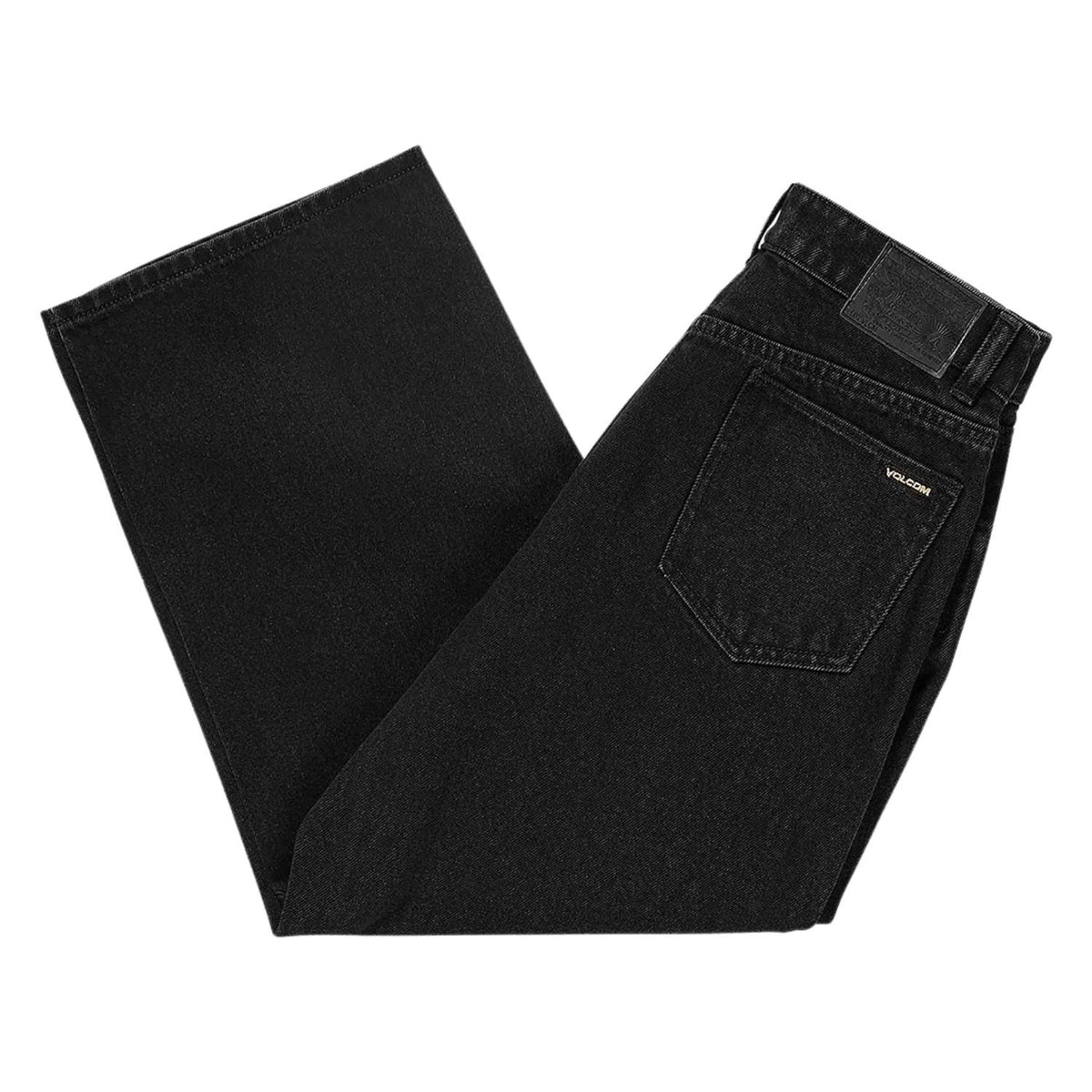 Volcom Youth Boys Billow Relaxed Fit Denim Jeans - Black - Boys Relaxed/Loose Denim Jeans by Volcom