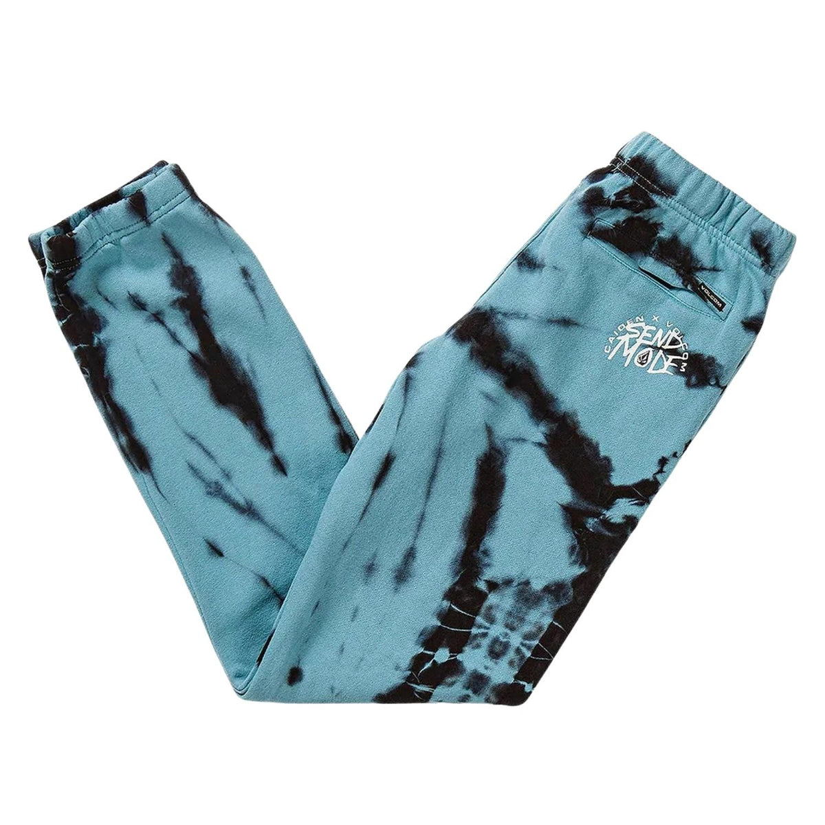 Volcom Youth Boys Caiden Dye Fleece Joggers - Pale Aqua - Boys Joggers by Volcom