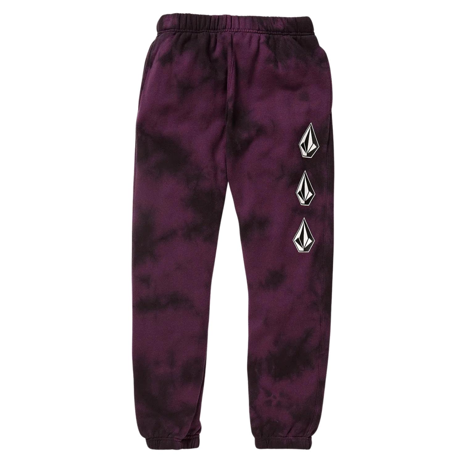 Volcom Youth Boys Iconic Stone Plus Fleece Joggers - Mulberry - Boys Joggers by Volcom