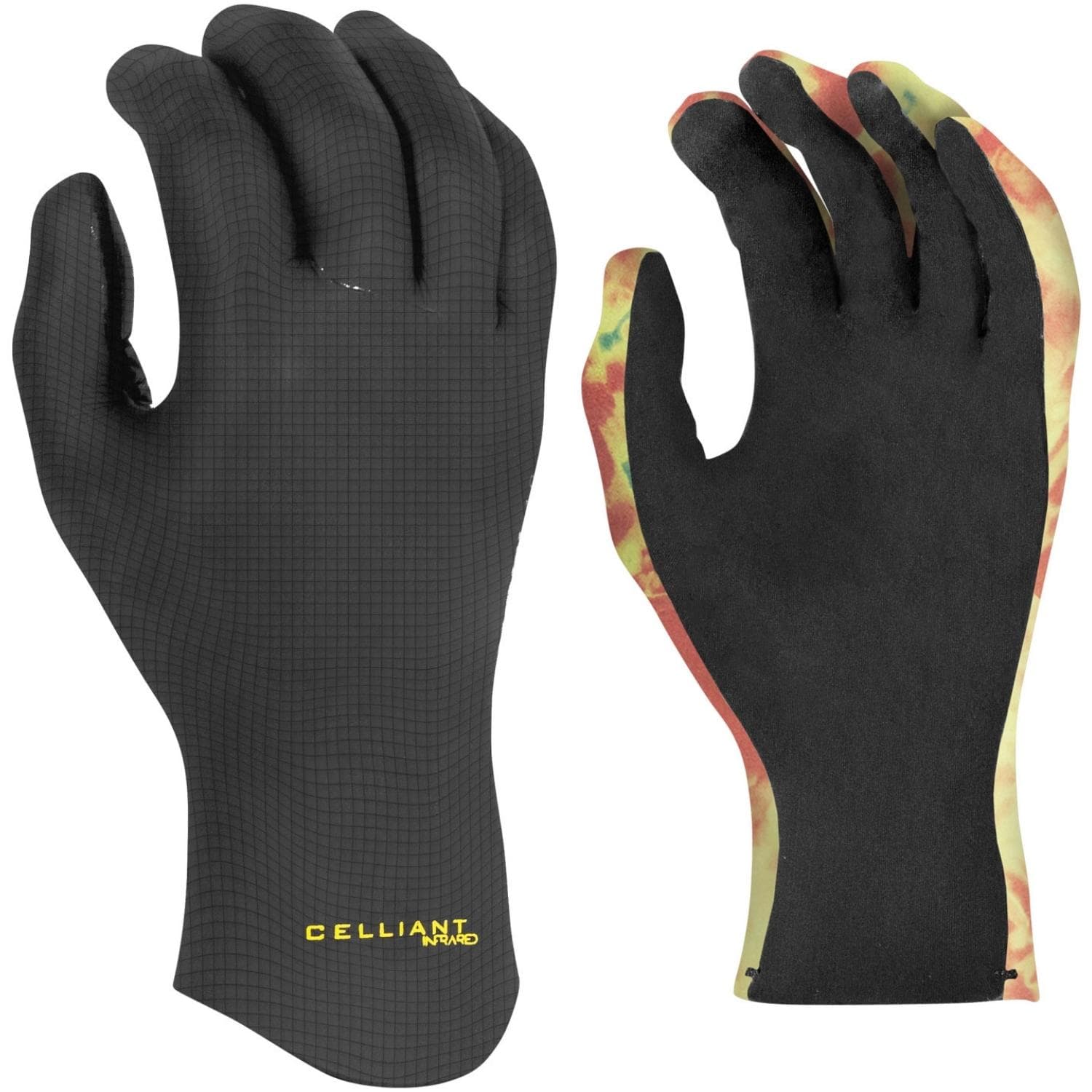 Xcel 4mm Comp-X 5-Finger Wetsuit Gloves - Black - 5 Finger Wetsuit Gloves by Xcel