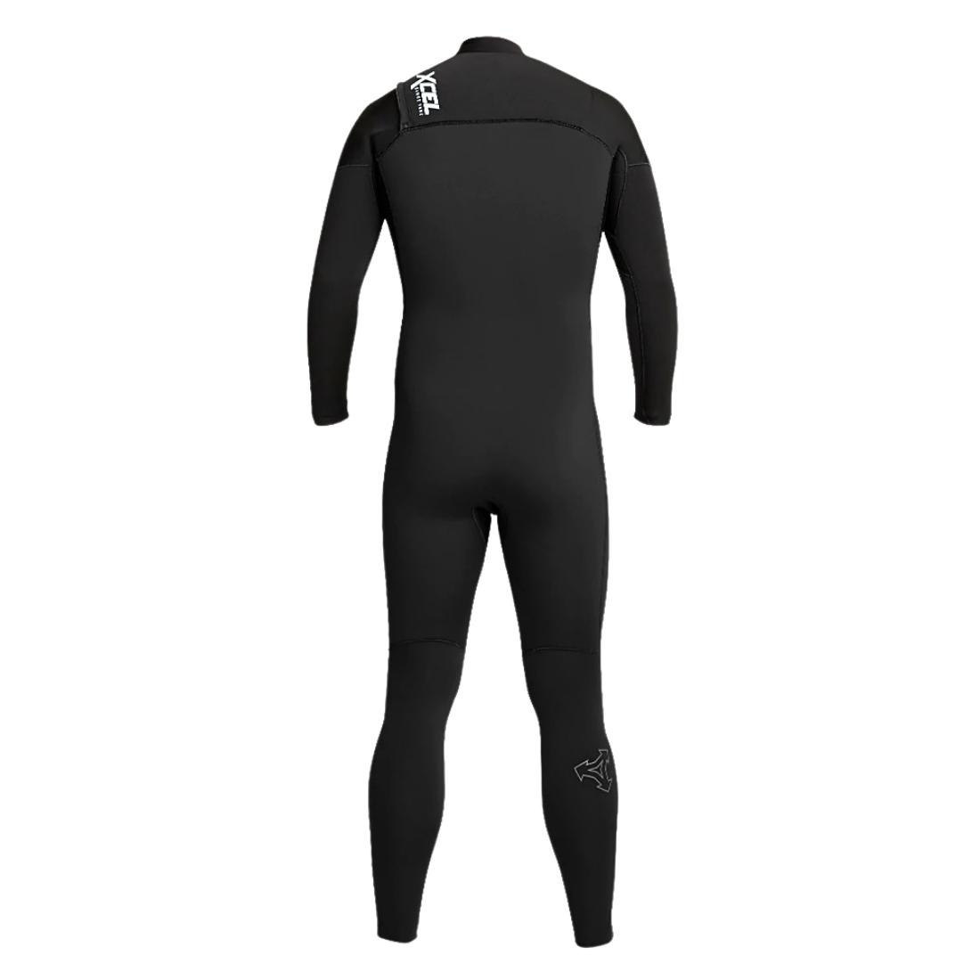 Xcel Mens 4/3mm Comp Wetsuit - Black - Mens Full Length Wetsuit by Xcel