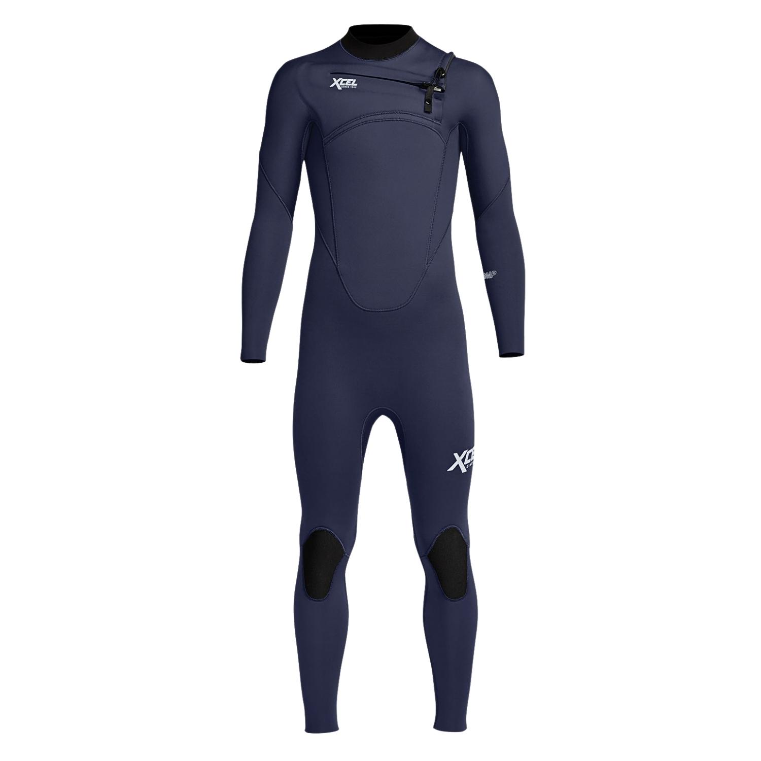 Xcel Youth 5/4mm Comp Chest Zip Kids Wetsuit - Midnight Blue