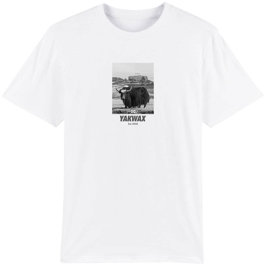 Yakwax Fort Grey T-Shirt White