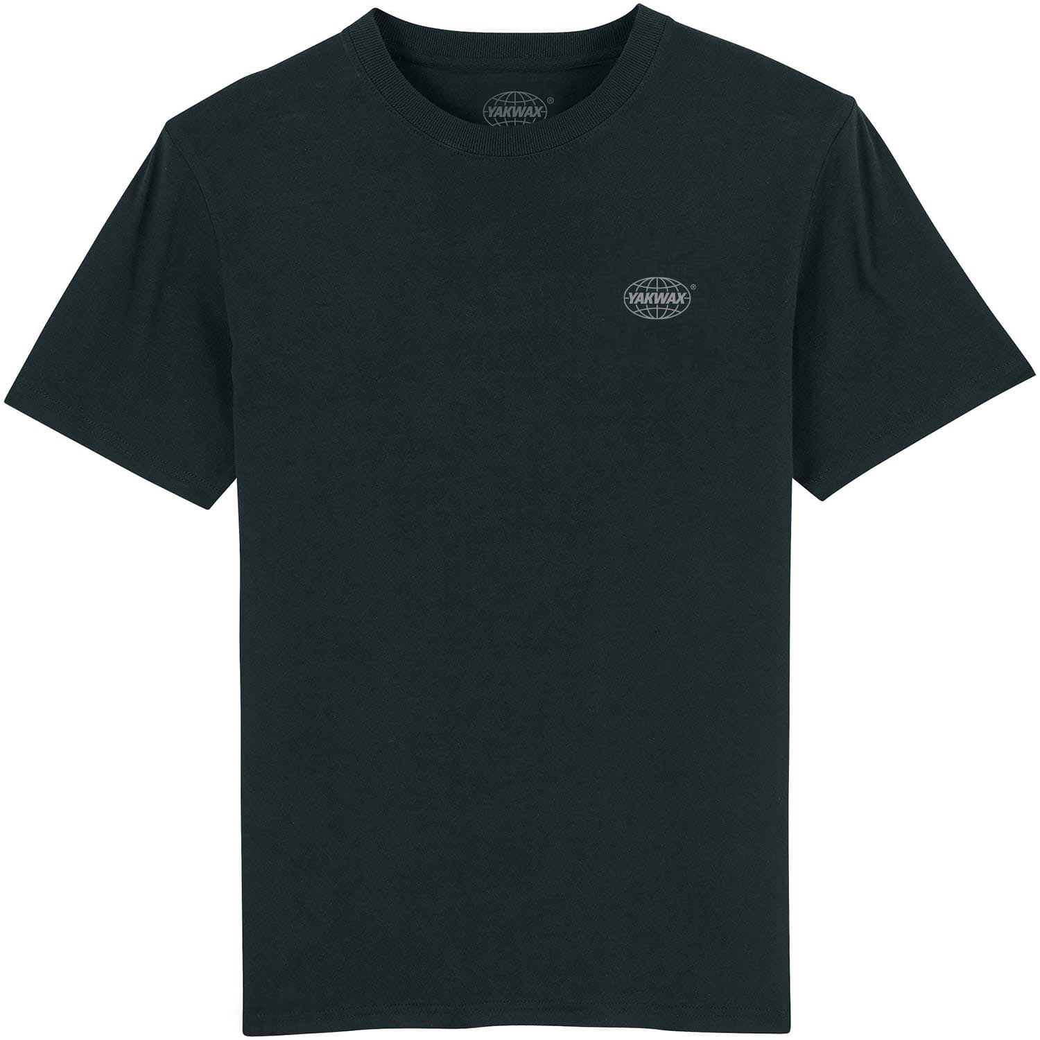 Yakwax Mini Global T-Shirt - Black - Mens Plain T-Shirt by Yakwax