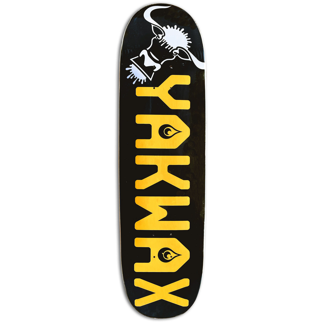 Yakwax OG Logo Football Shape Skateboard Deck - Wu - Skateboard Deck by Yakwax 8.75 inch (Football Shape)
