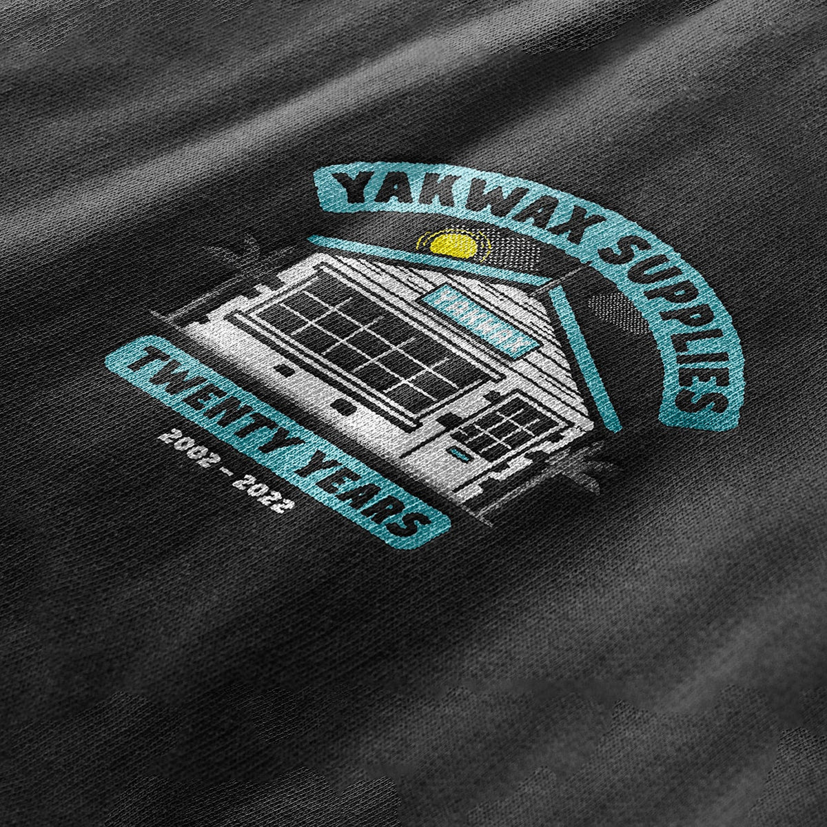 Yakwax 20 Year Anniversary Longsleeve T-Shirt - Black - Mens Graphic T-Shirt by Yakwax