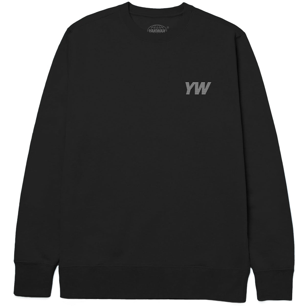 Yakwax Fundamentals Crewneck - Black - Mens Crew Neck Sweatshirt by Yakwax
