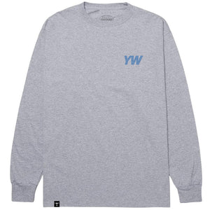 Yakwax Fundamentals Longsleeve T-Shirt - Heather Grey - Mens Graphic T-Shirt by Yakwax