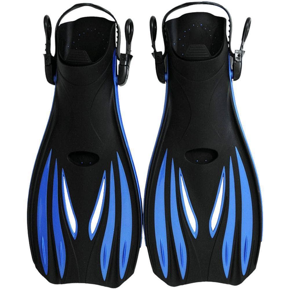 Alder Advance-Pro Snorkelling Fins - Black/Blue Bodyboard Flippers/Swim Fins by Alder