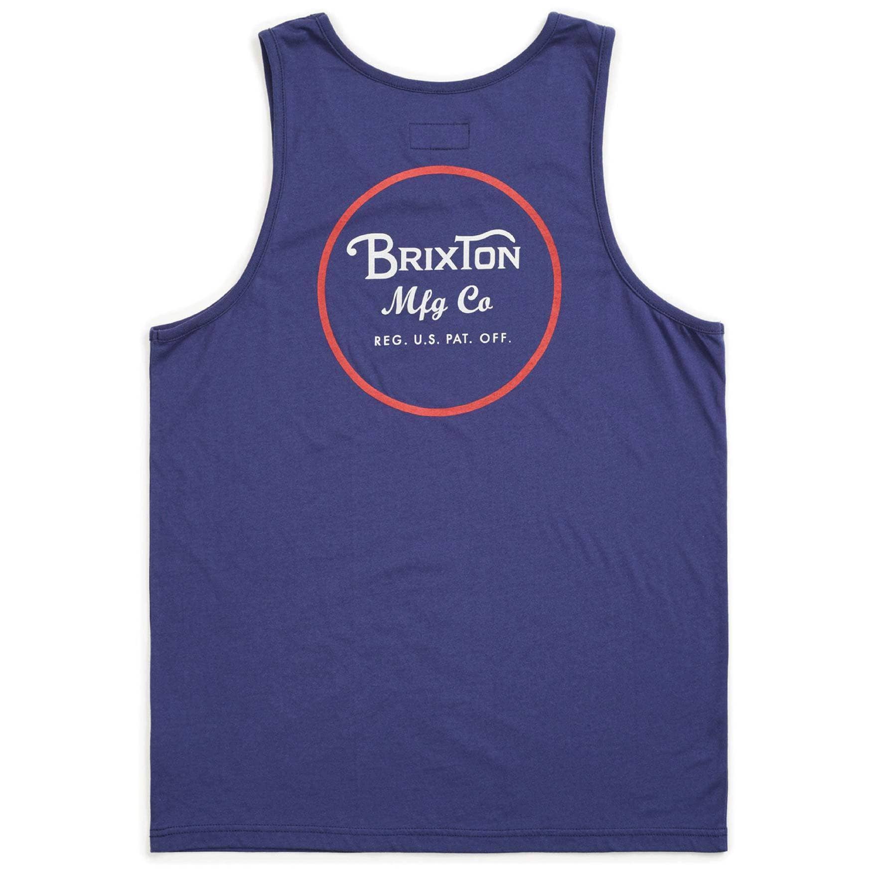 Brixton Wheeler Tank Top Vest - Patriot Blue Mens Surf Brand Vest/Tank Top by Brixton
