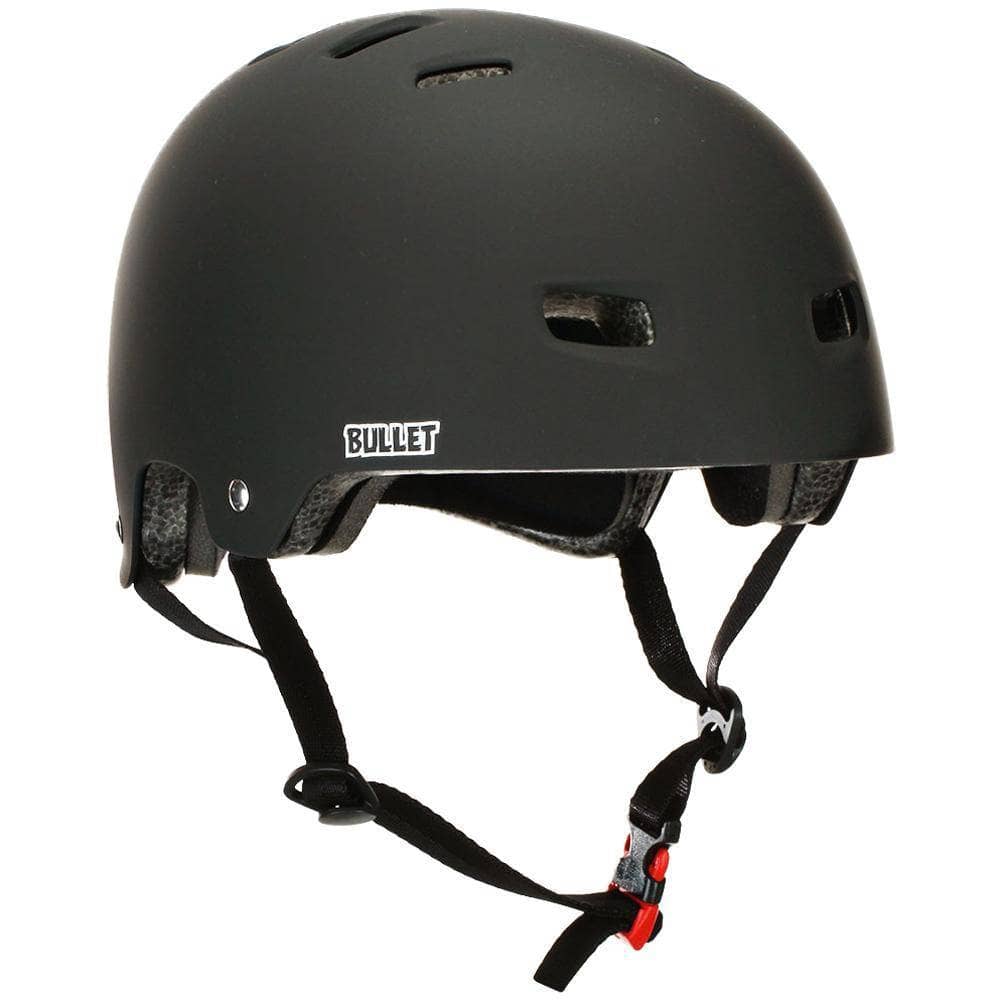 Bullet Adults Deluxe Skateboard Helmet - Matt Black Skateboard Helmet by Bullet S/M (54-57cm)