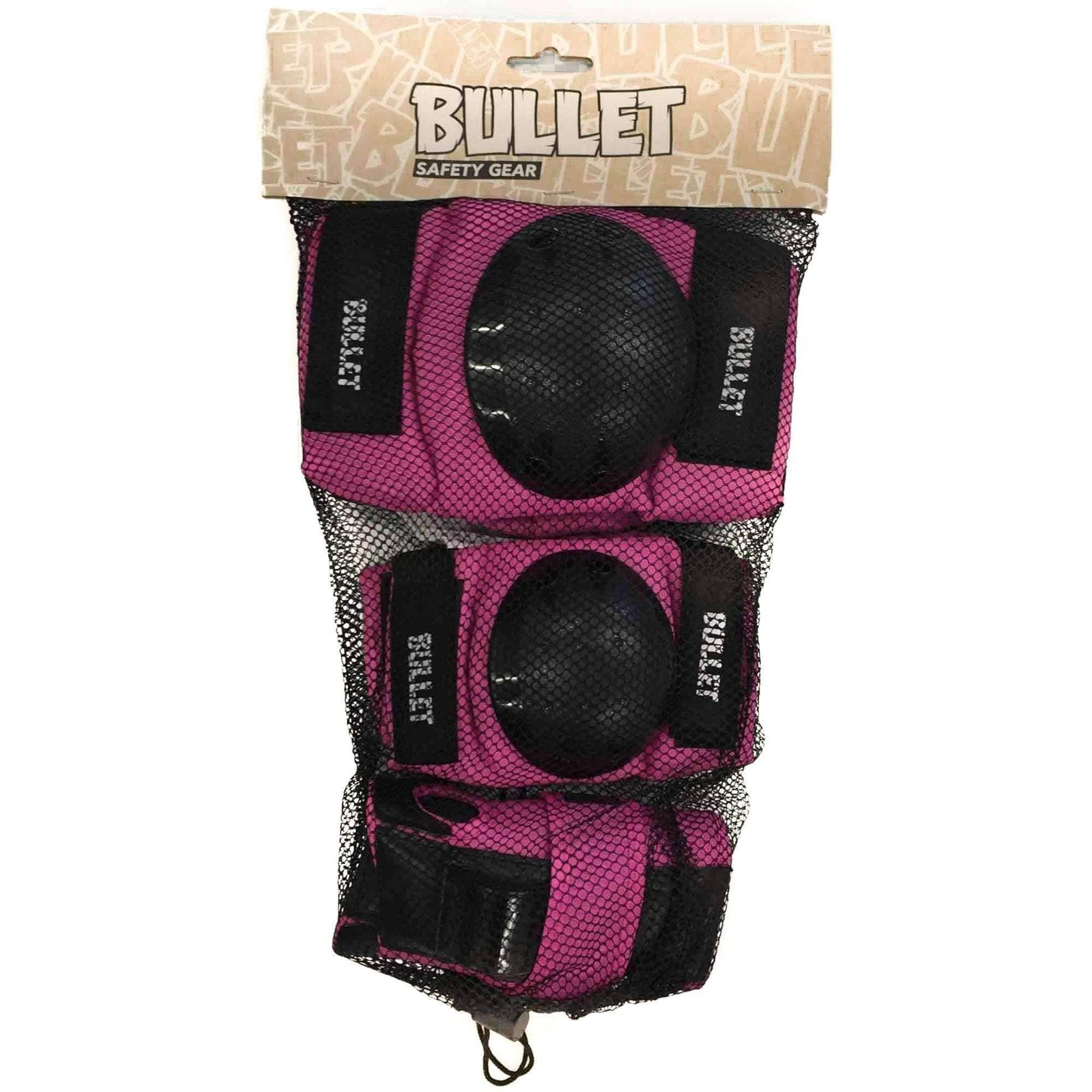 Bullet Junior Skateboard Pad Set Skateboard Pad Sets by Bullet Black / L (large)