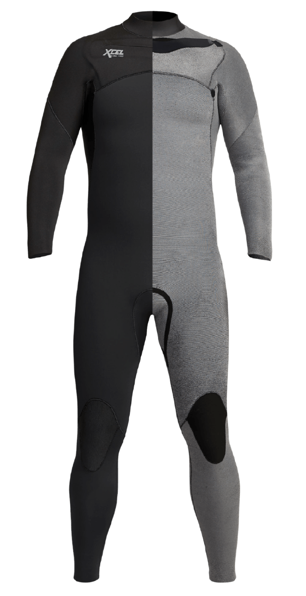 Xcel Mens 3/2 Comp Full Length Wetsuit - Black - Mens Full Length Wetsuit by Xcel