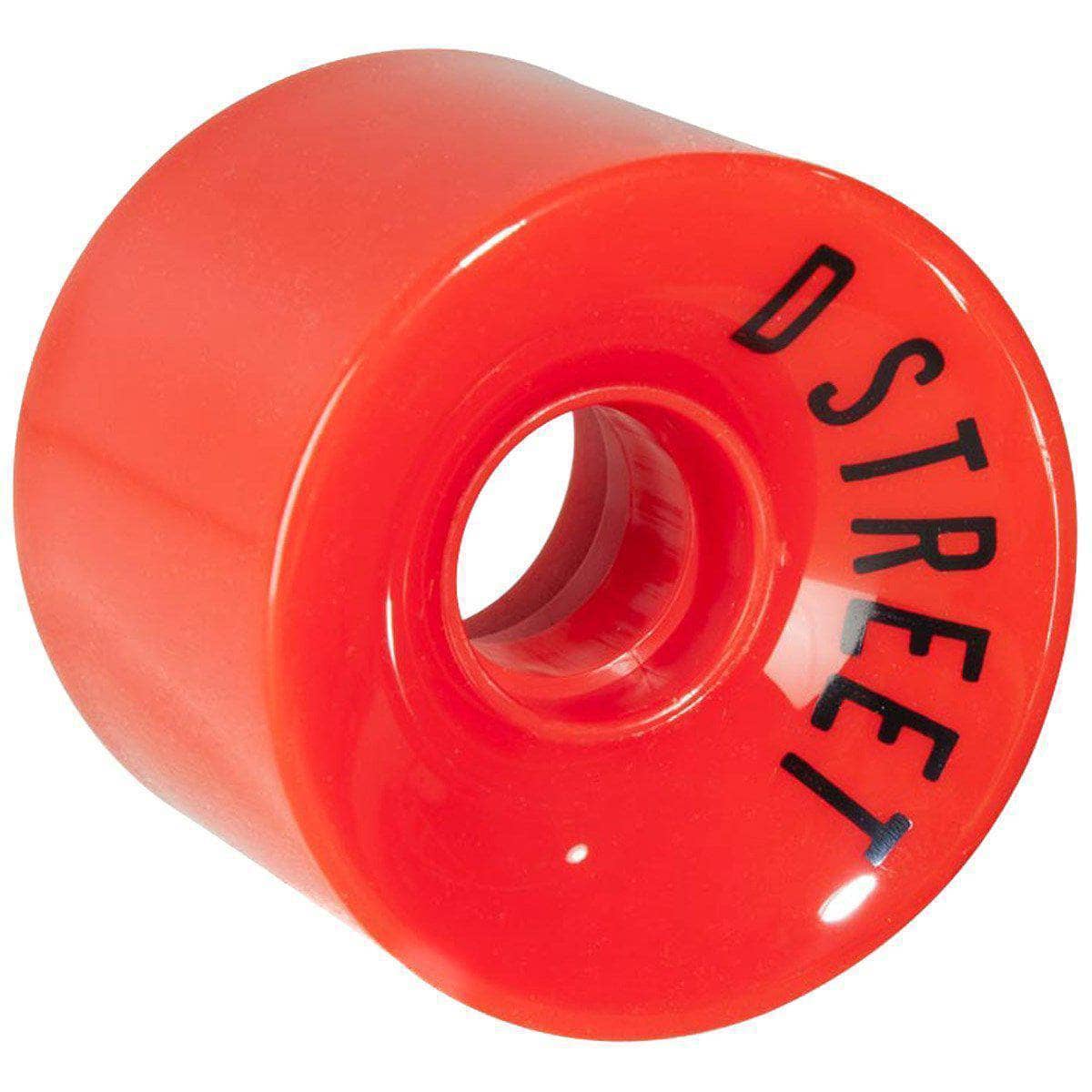 D Street 59 Cent 59mm 78A Cruiser Skateboard Wheels - Red Skateboard Wheels by D Street 59mm