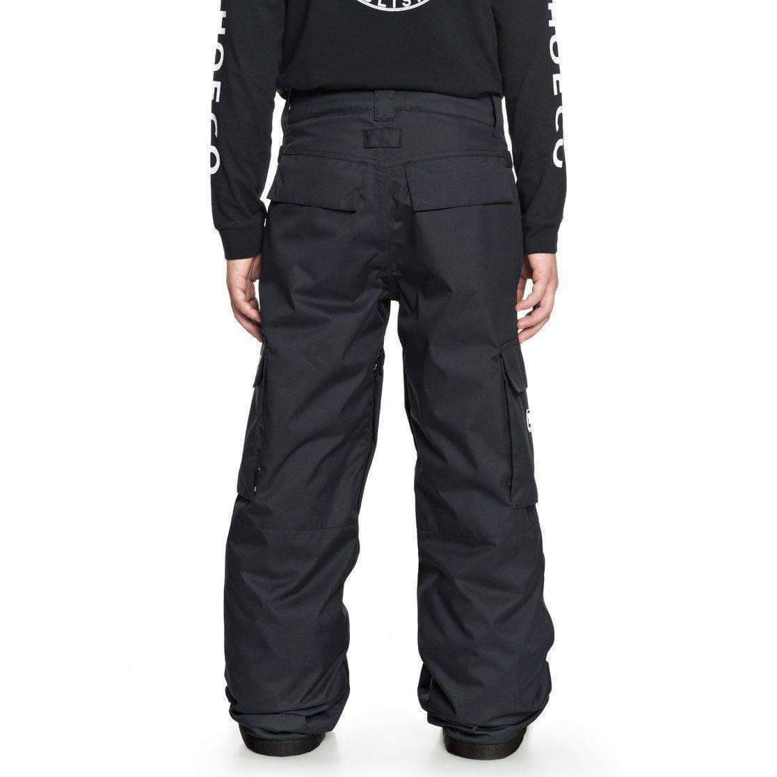 DC Boys Banshee Kids Snow Pants - Black Kids Snowboard/Ski Pants/Trousers by DC
