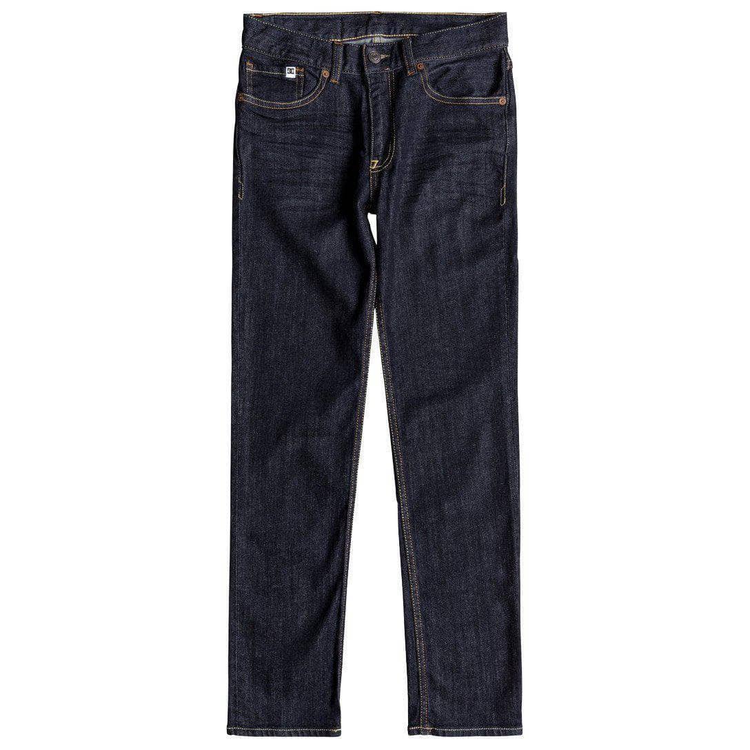 DC Boys Worker Slim Stretch Denim - Indigo Rinse Boys Skinny Denim Jeans by DC