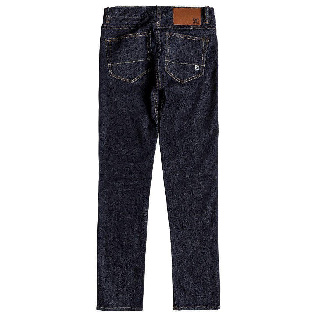 DC Boys Worker Slim Stretch Denim - Indigo Rinse Boys Skinny Denim Jeans by DC