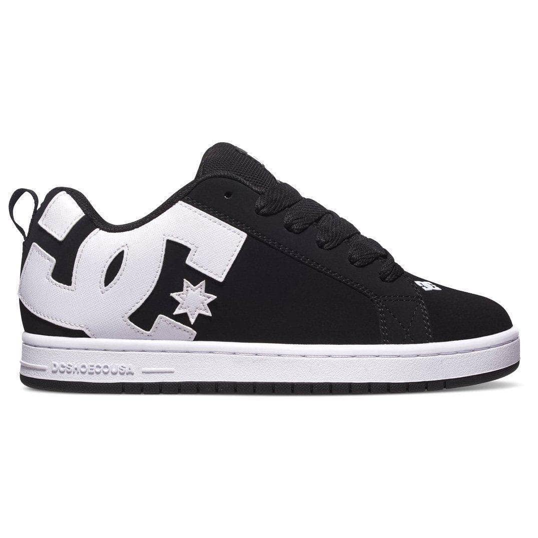 DC Court Graffik Shoes - Black Mens Skate Shoes by DC