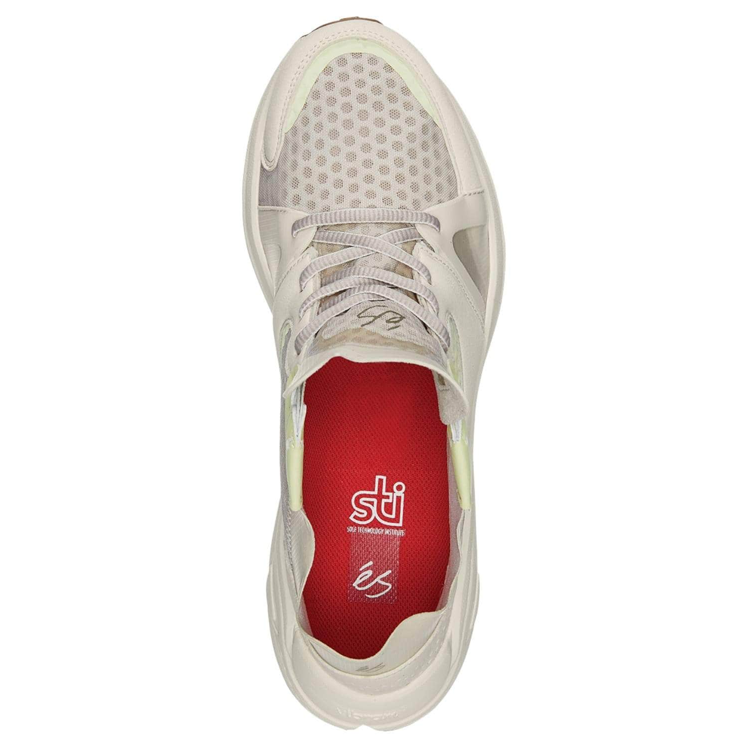 eS Accel Remastered Running Shoes White Green - Mens Skate Shoes by eS