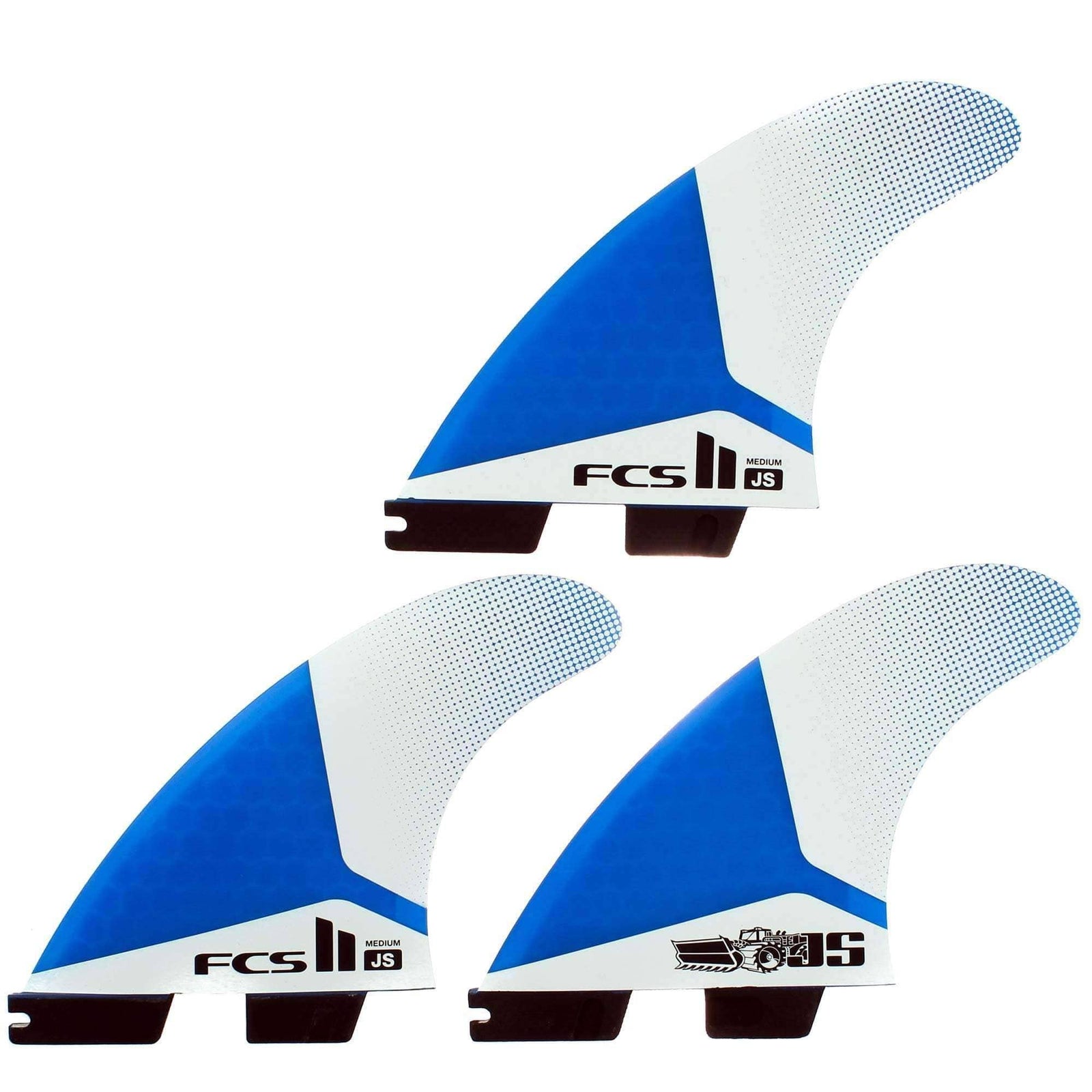 FCS II JS PC Medium Tri Surfboard Fins FCS II Fins by FCS Medium Fins