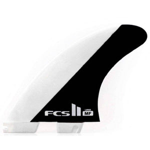 FCS II MF PC Large Black Tri Fin Set Surfboard Fins FCS II Fins by FCS Large Fins