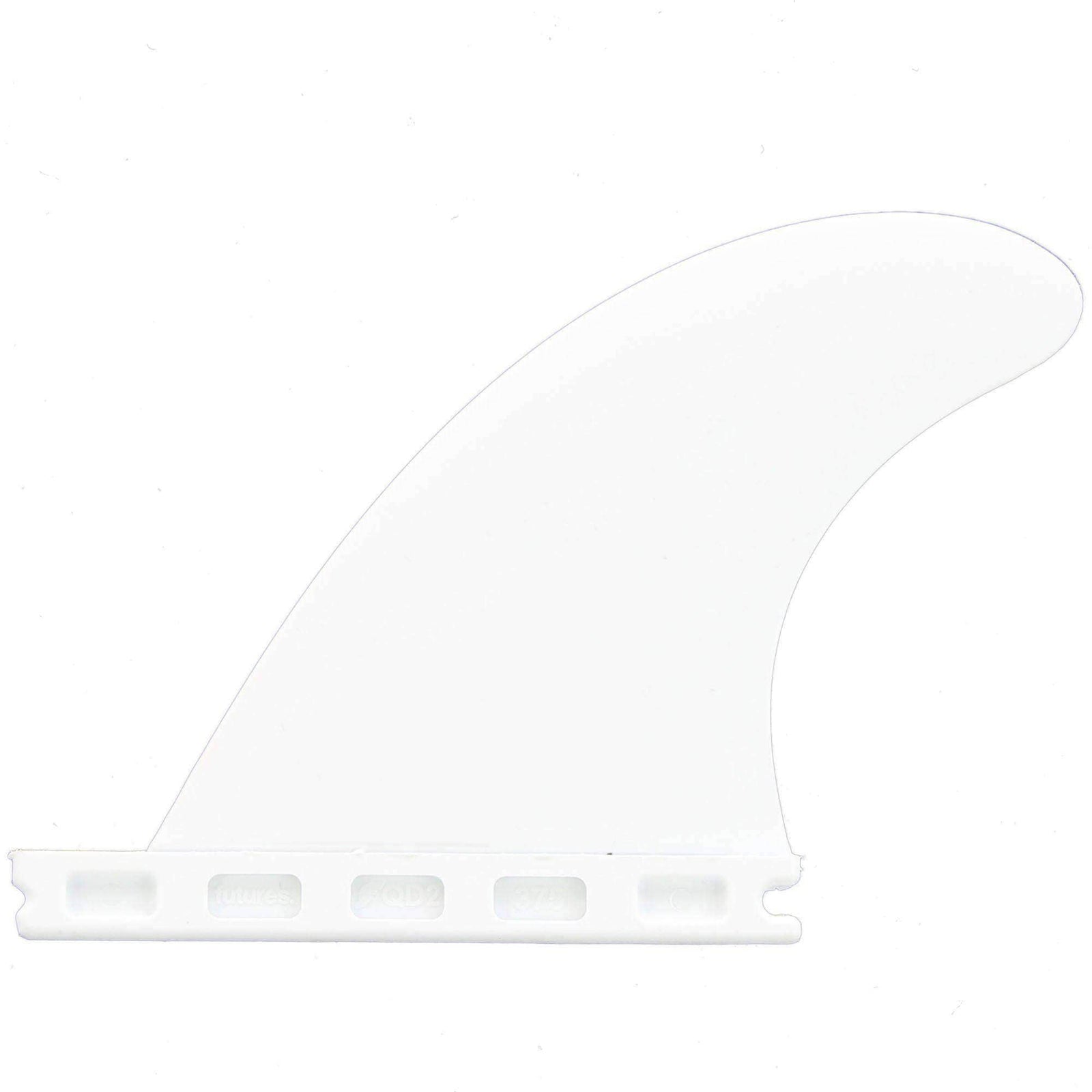 Futures QD2 4.0 Thermotech Quad Rear Surfboard Fins - White Futures Single Tab Fins by Futures Medium Fins