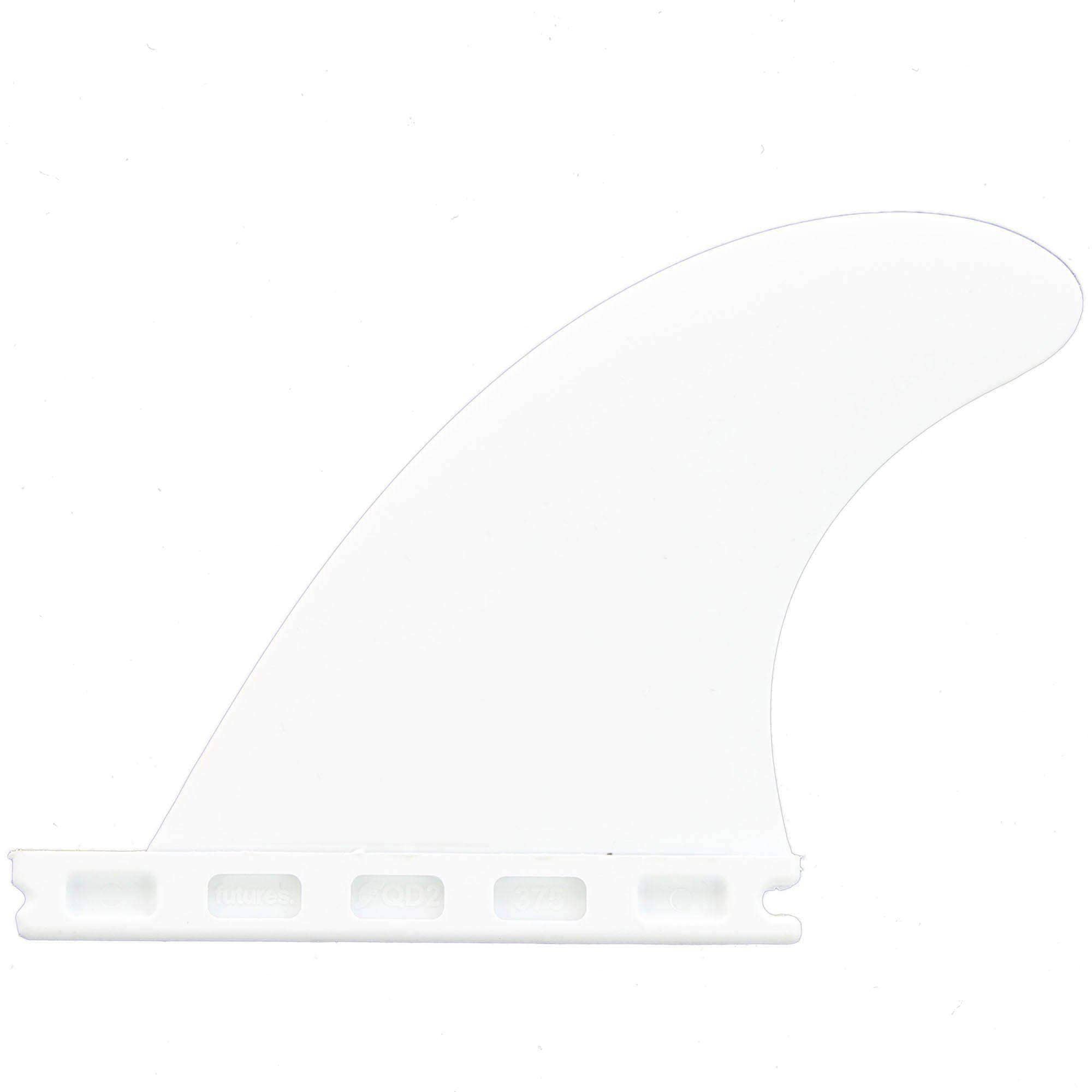 Futures QD2 4.0 Thermotech Quad Rear Surfboard Fins - White Futures Single Tab Fins by Futures Medium Fins