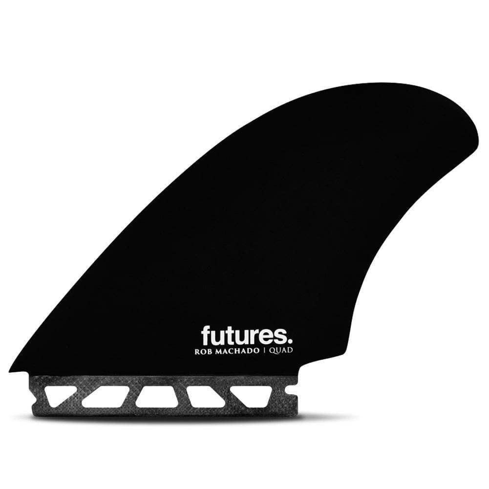 Futures Rob Machado Seaside Quad Fins Honeycombe Black Swirl O/S (one size) Futures Single Tab Fins by Futures