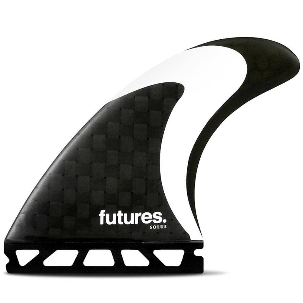 Futures Solus Speed Generating Surfboard Fins - Black White Futures Single Tab Fins by Futures Medium Fins
