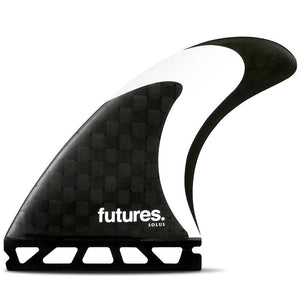 Futures Solus Speed Generating Surfboard Fins - Black White Futures Single Tab Fins by Futures Medium Fins