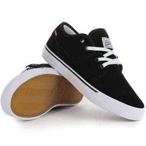 Globe Mahalo Kids Shoes in Black White Boys Skate Shoes by Globe