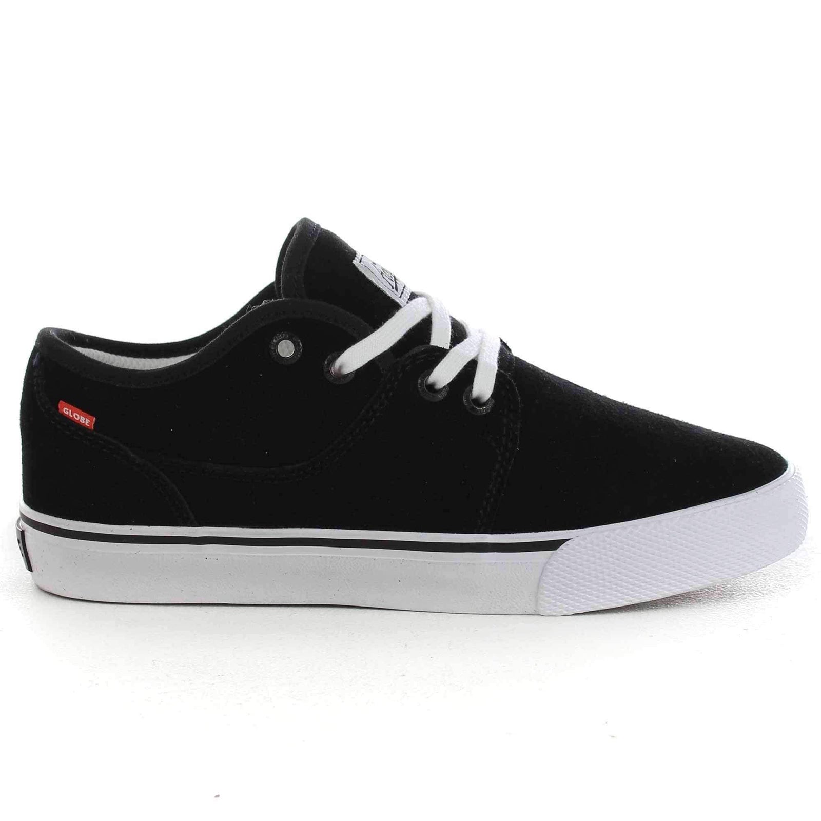 Globe Mahalo Kids Shoes in Black White Boys Skate Shoes by Globe