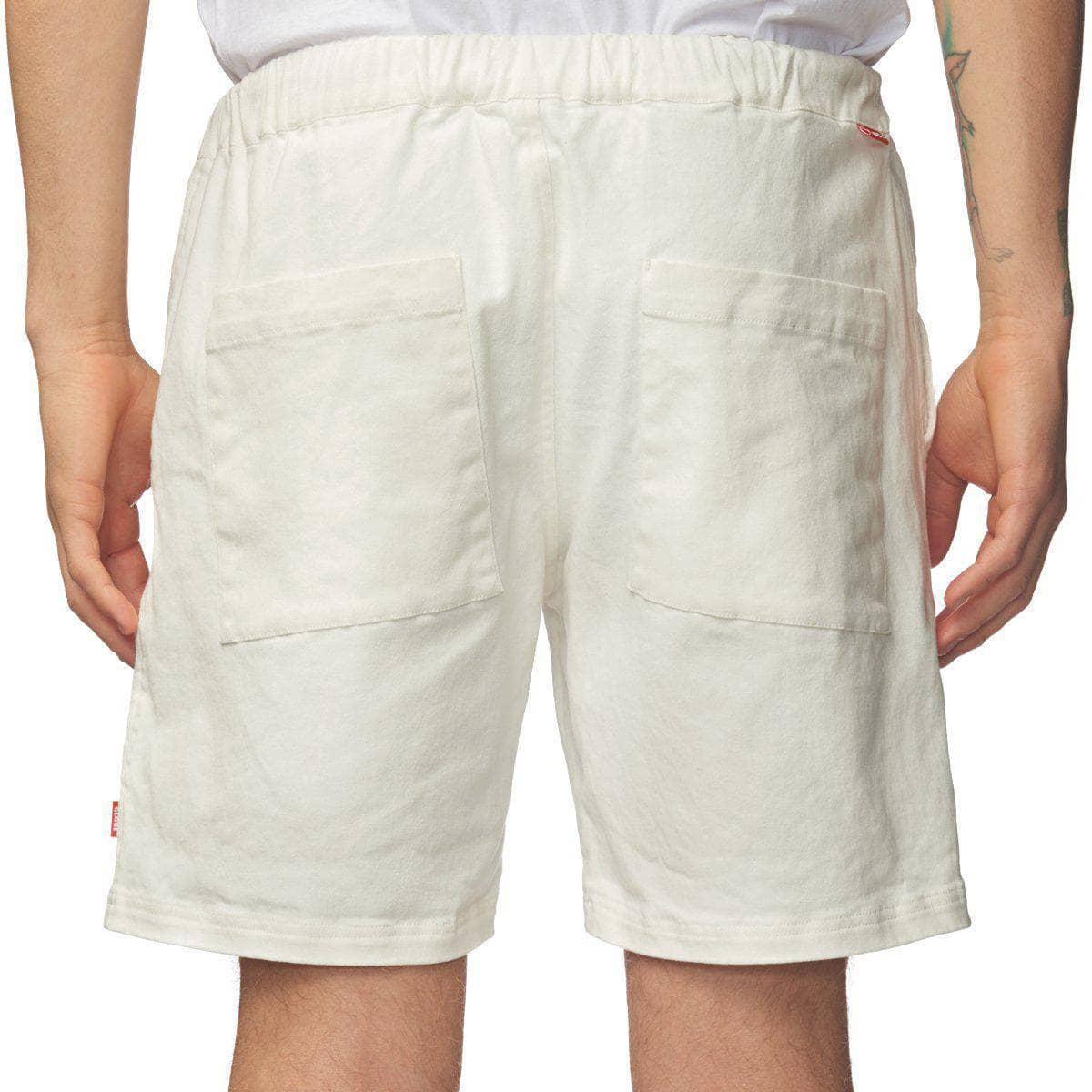 Globe Red Bar Elastic Walkshort - White Mens Chino Shorts by Globe