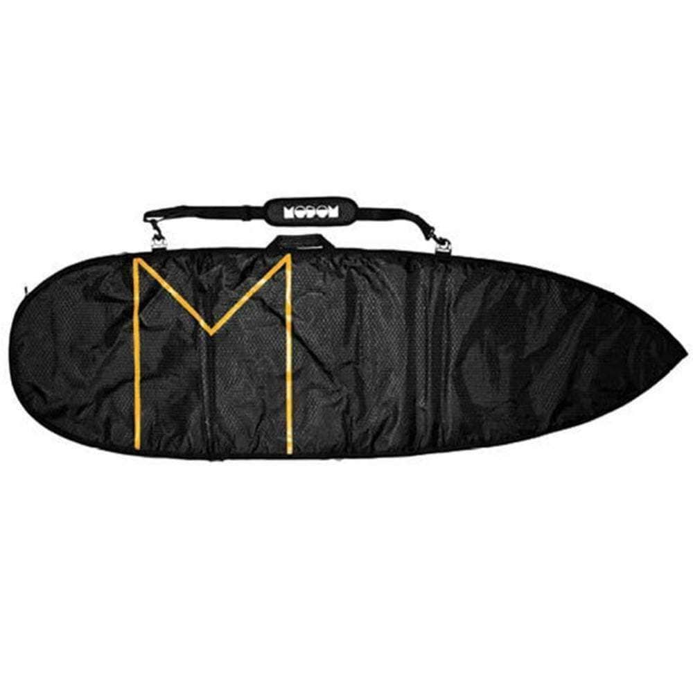 Modom 6&#39;8 Streamliner 8mm Single Board Bag in Black Orange Surfboard Day Runner Bag/Cover by Modom 6ft 8in