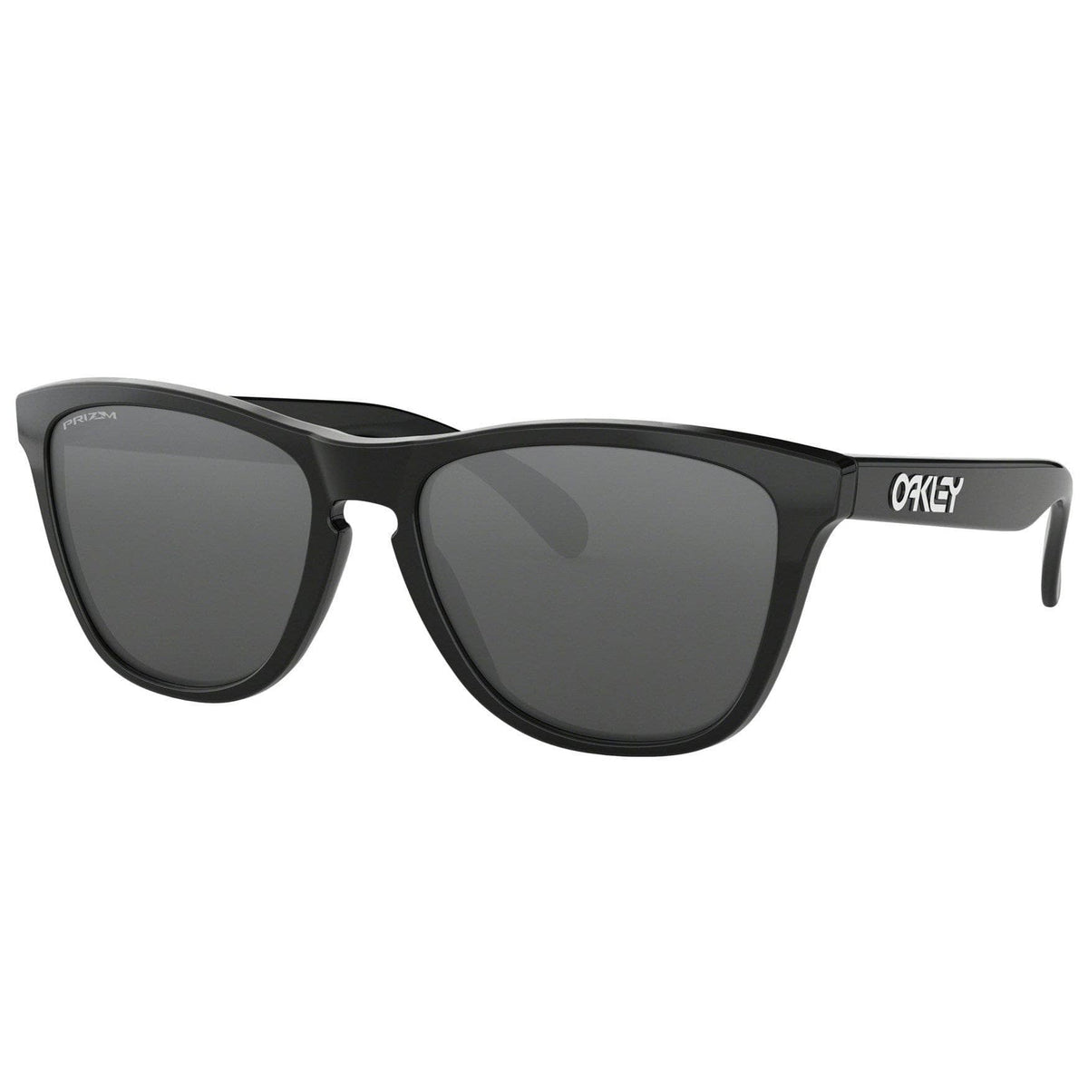 Oakley Frogskins Sunglasses - Polished Black - Prizm Black Iridium Round Sunglasses by Oakley O/S (one size)