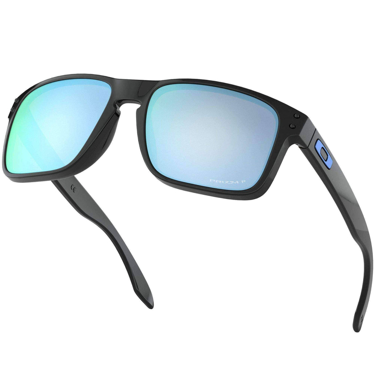 Oakley Holbrook Sunglasses - Polished Black Prizm Deep Water H2O Polarized Polished Black N/A Square/Rectangular Sunglasses by Oakley