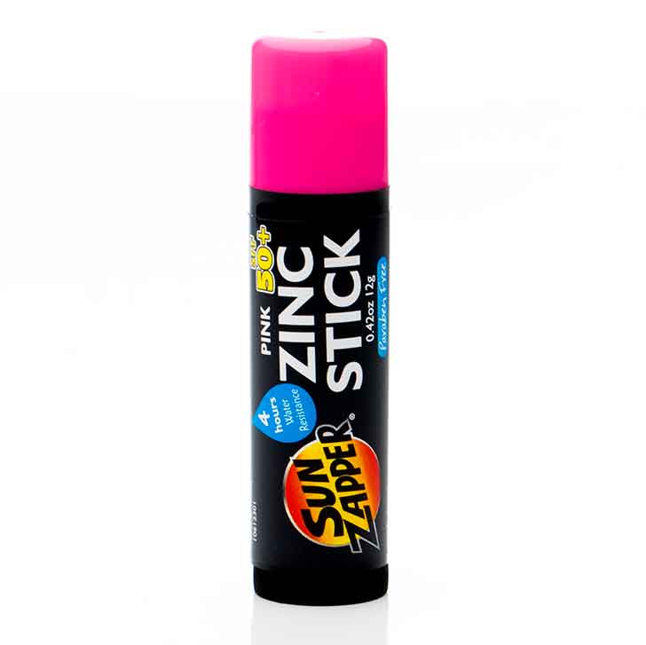 Sun Zapper Coloured SPF 50+ Zinc Stick Pink 12g - Sunscreen by Sun Zapper 12g