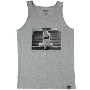 Primitive Hang Out Tank in Athletic Heather Mens Surf Brand Vest/Tank Top by Primitive