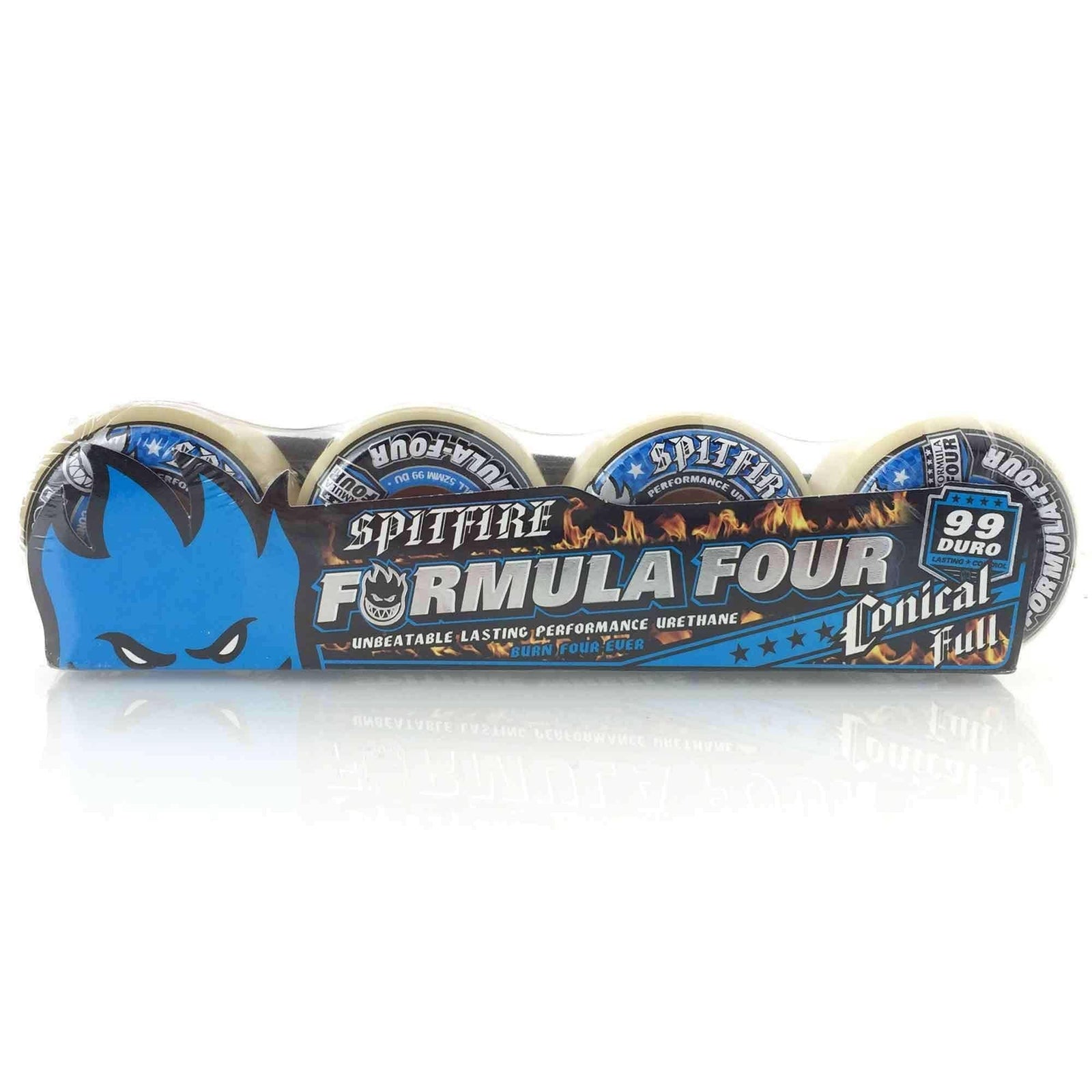 Spitfire Formula Four Conical Full 99 Duro Wheels 52mm Skateboard Wheels by Spitfire 52mm