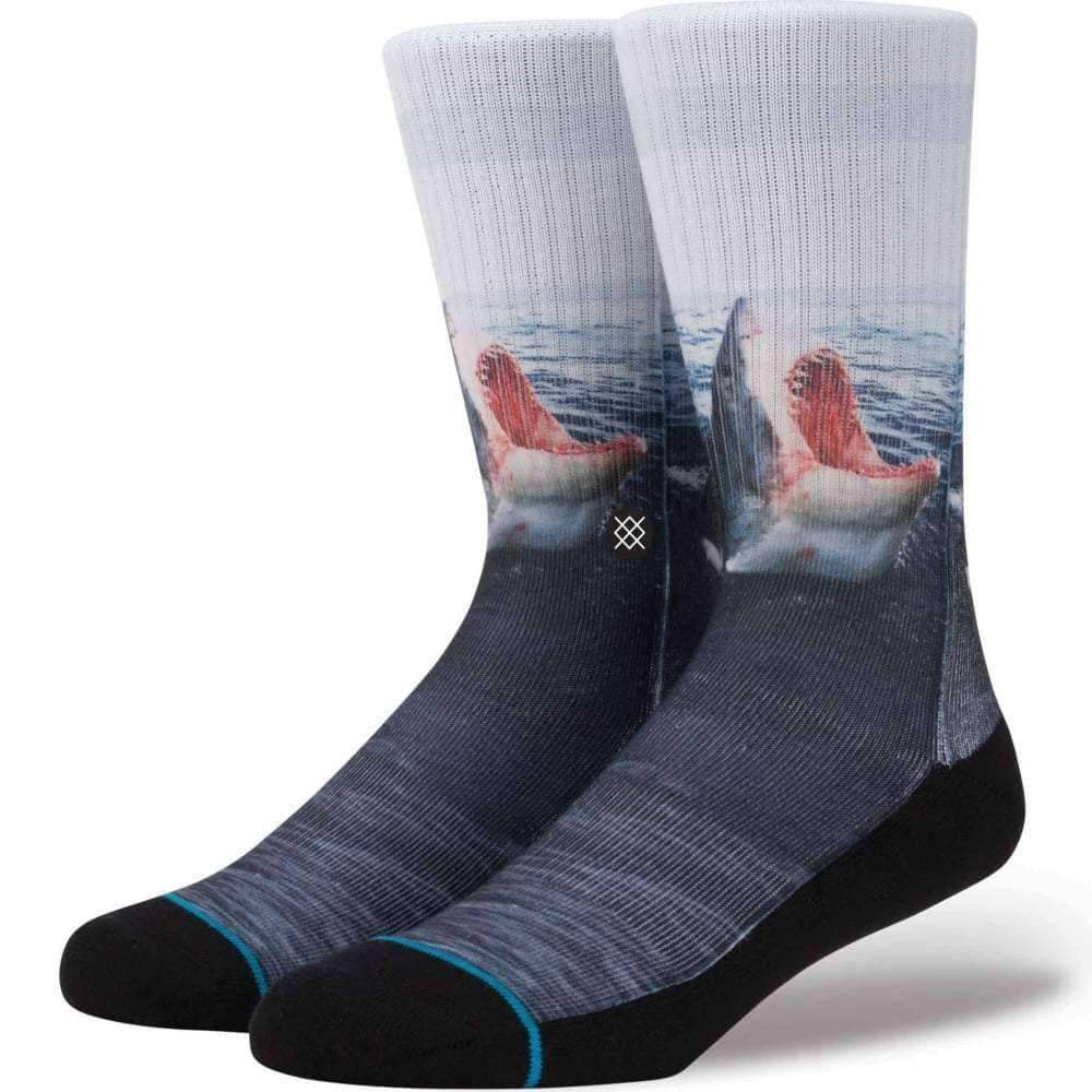 Stance Landlord Socks in Blue Mens Crew Length Socks by Stance