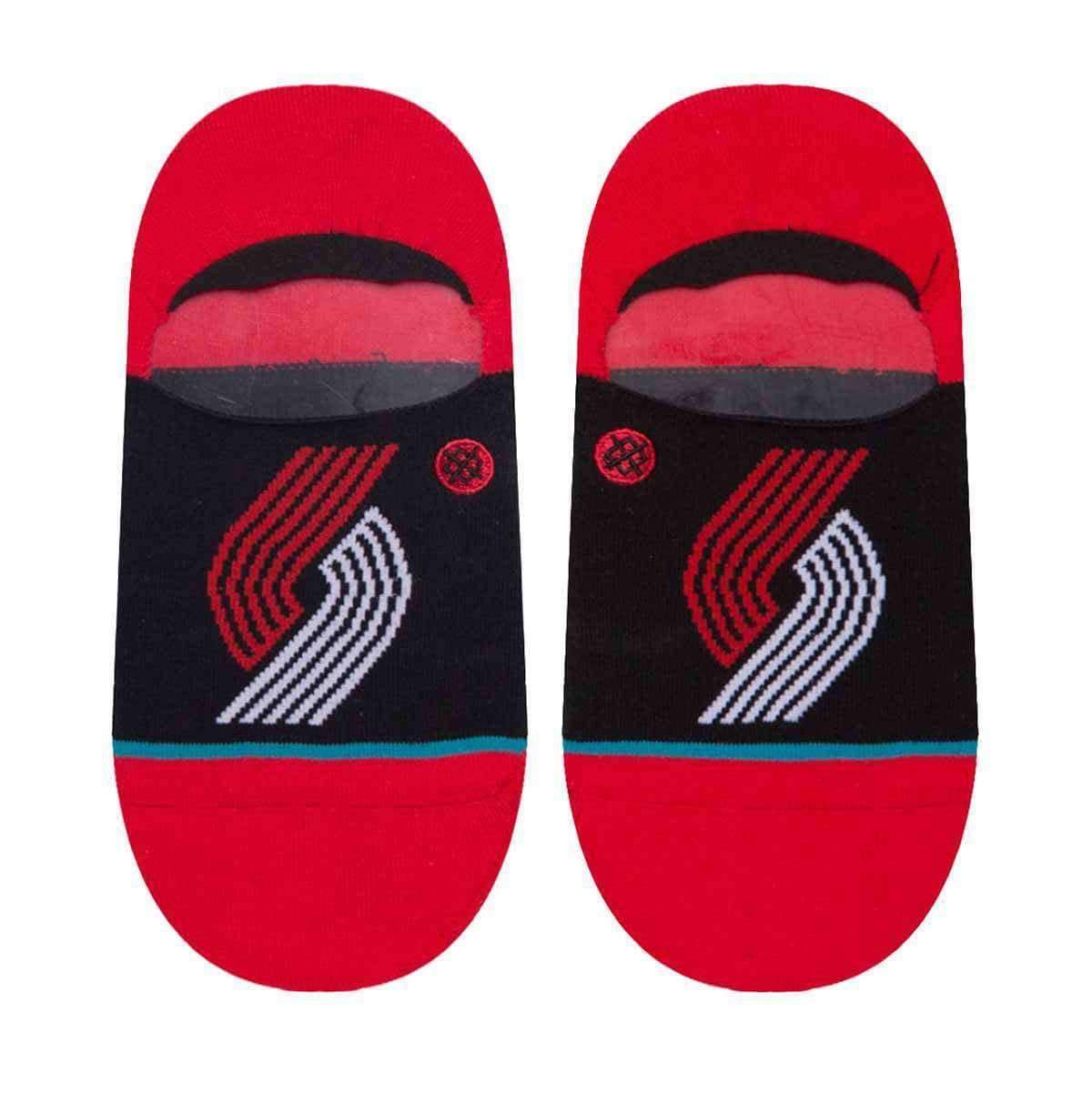 Stance NBA Arena Blazers Invisible Low Socks in Black Mens Low/Ankle Socks by Stance
