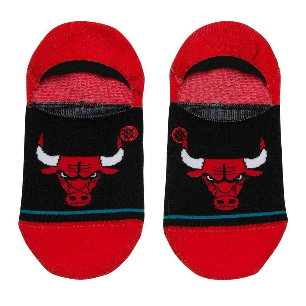 Stance NBA Arena Bulls Invisible Low Socks in Red Mens Low/Ankle Socks by Stance