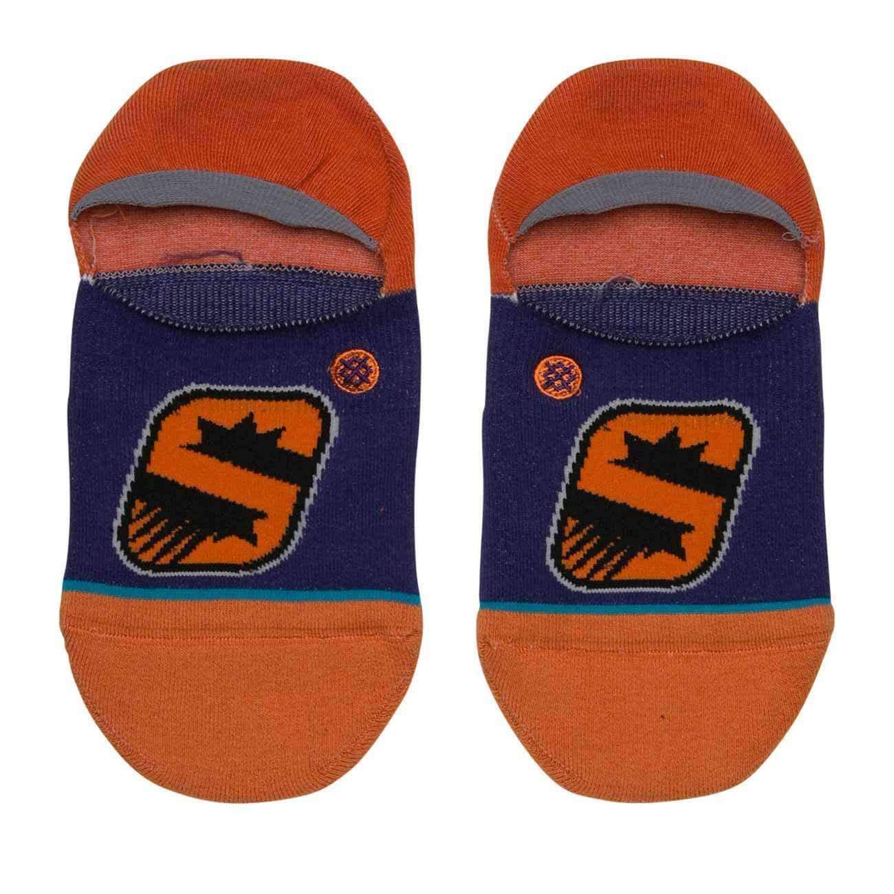 Stance NBA Arena Suns Invisible Low Socks in Purple Mens Low/Ankle Socks by Stance