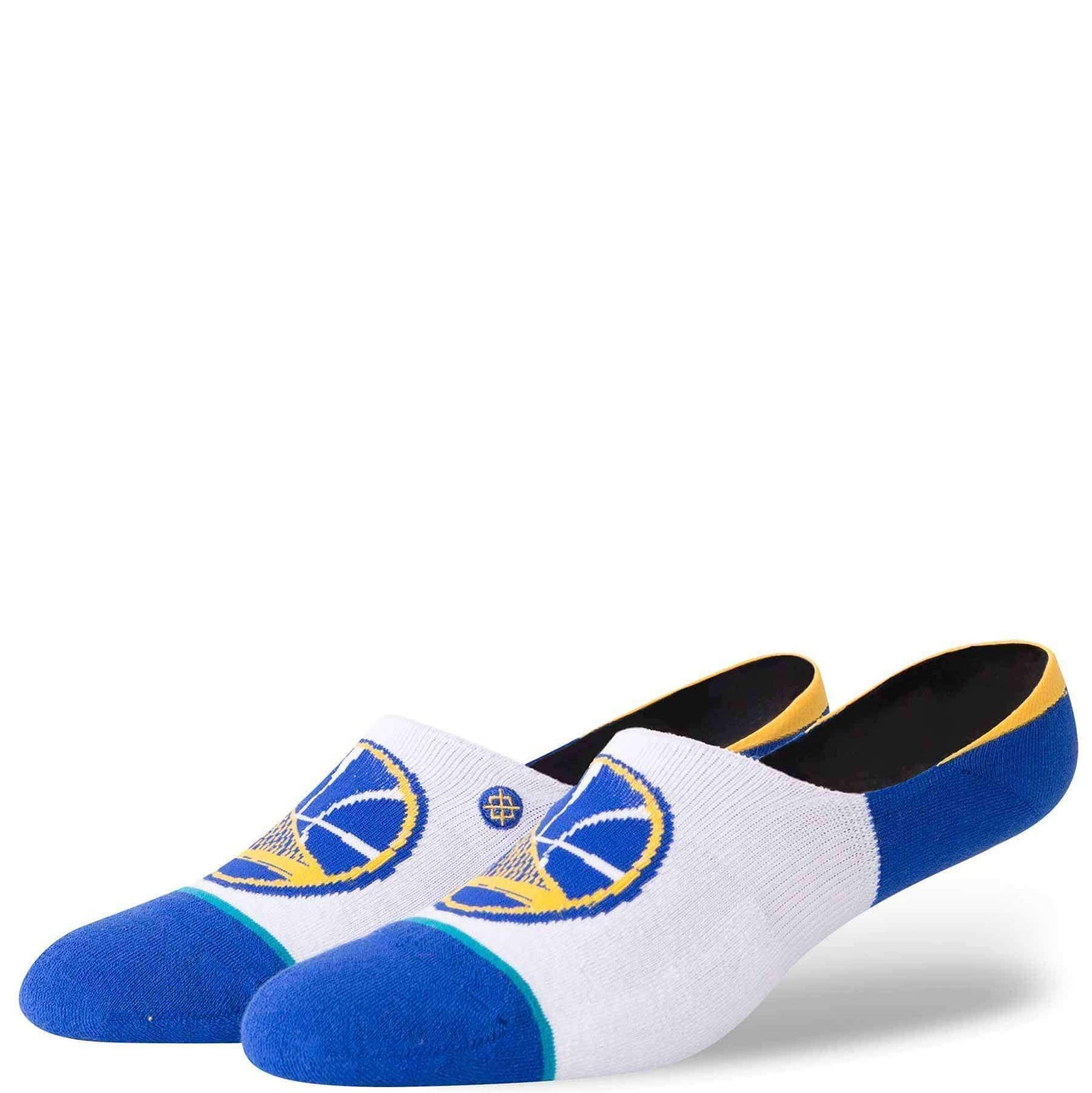 Stance NBA Arena Warriors Invisible Low Socks in White Mens Low/Ankle Socks by Stance
