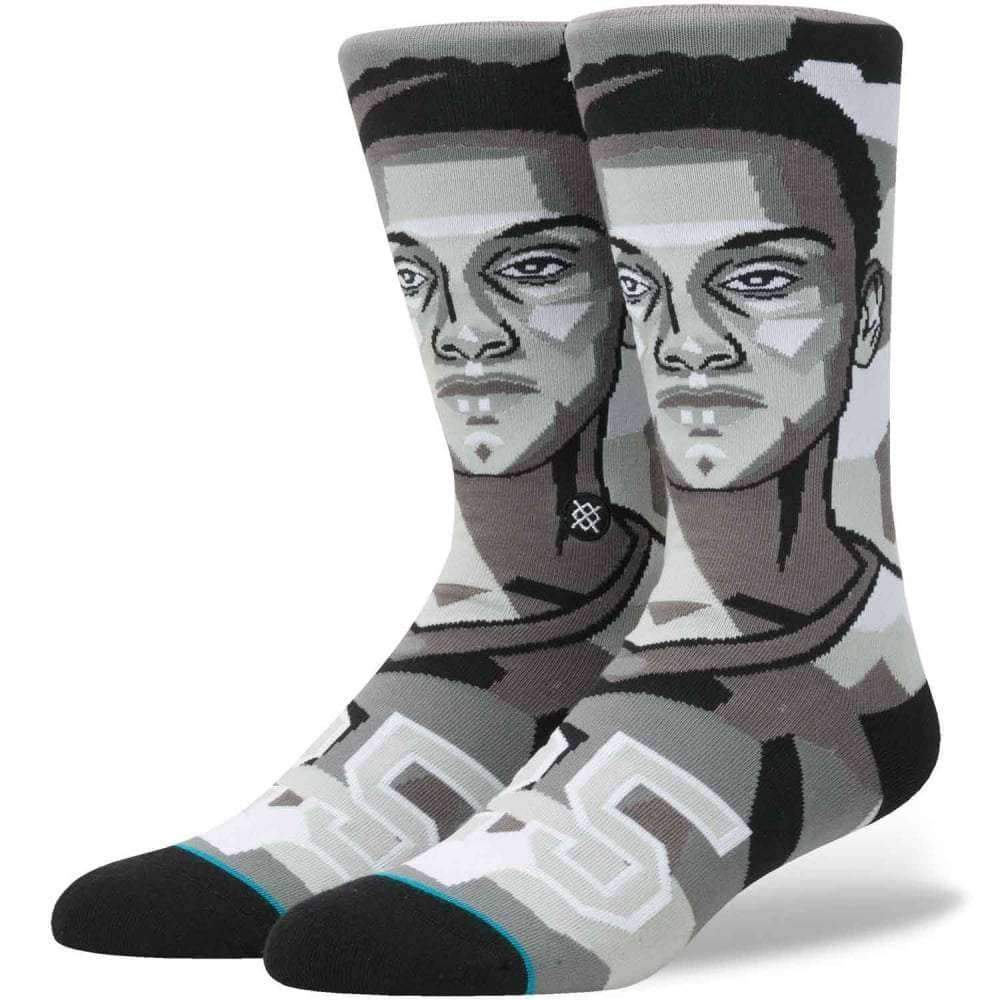 Stance NBA Future Legends Mosaic Simmons Basketball Socks in Grey Mens Crew Length Socks by Stance