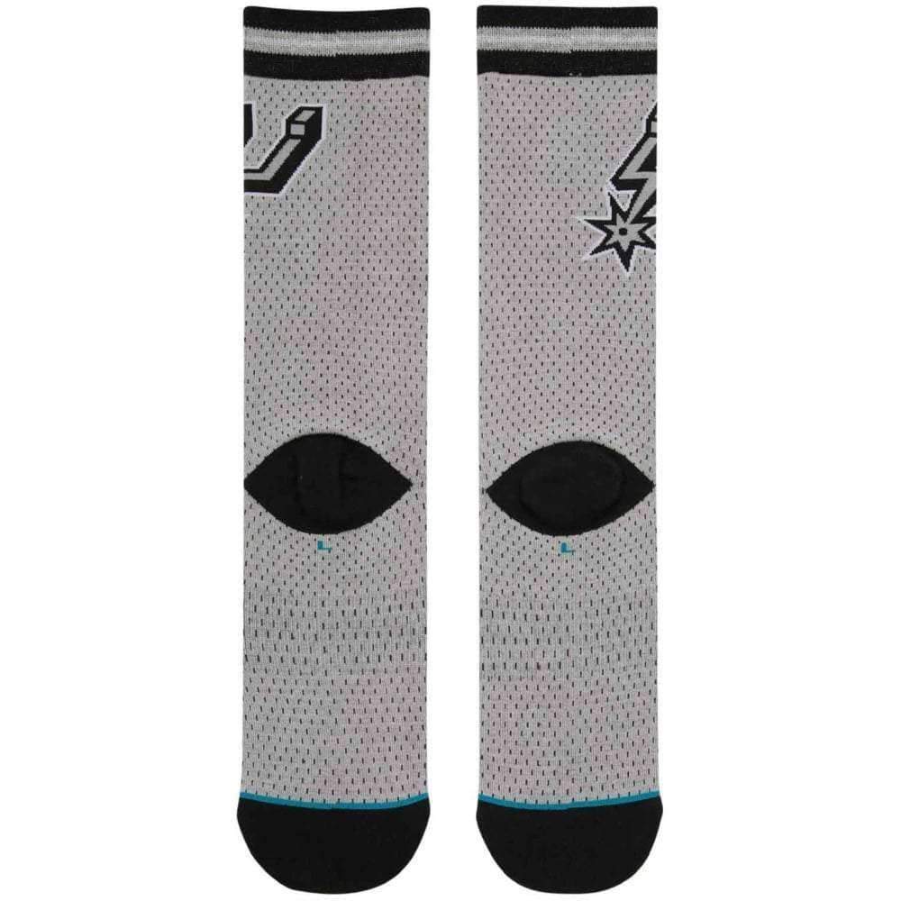 Stance NBA Spurs Jersey Socks in Grey Mens Crew Length Socks by Stance