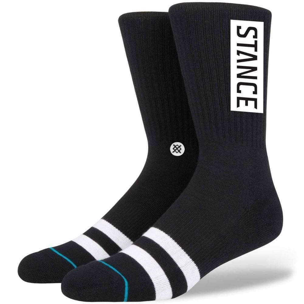 Stance OG Socks in Black Mens Crew Length Socks by Stance