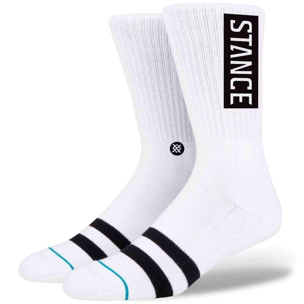 Stance OG Socks in White Mens Crew Length Socks by Stance