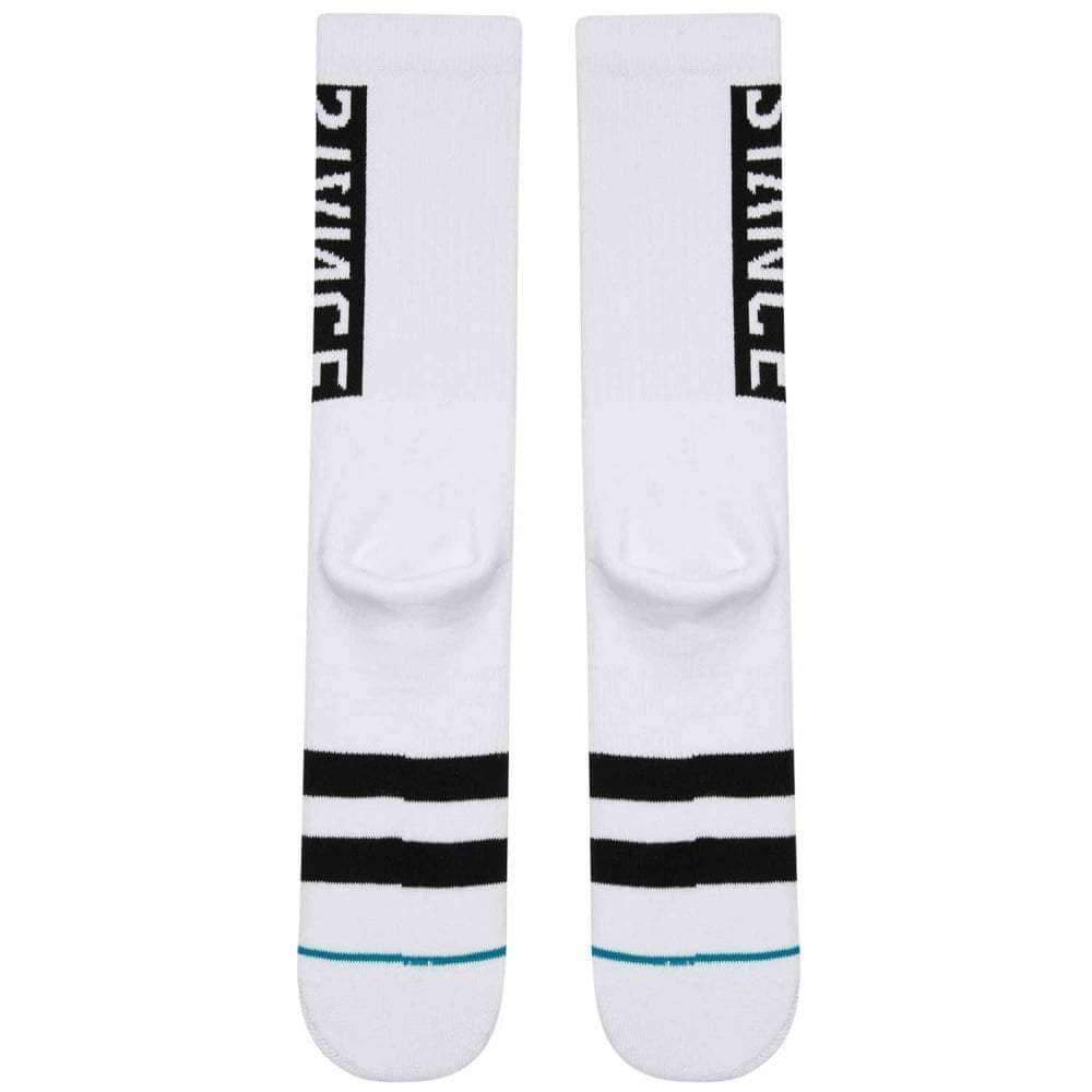 Stance OG Socks in White Mens Crew Length Socks by Stance