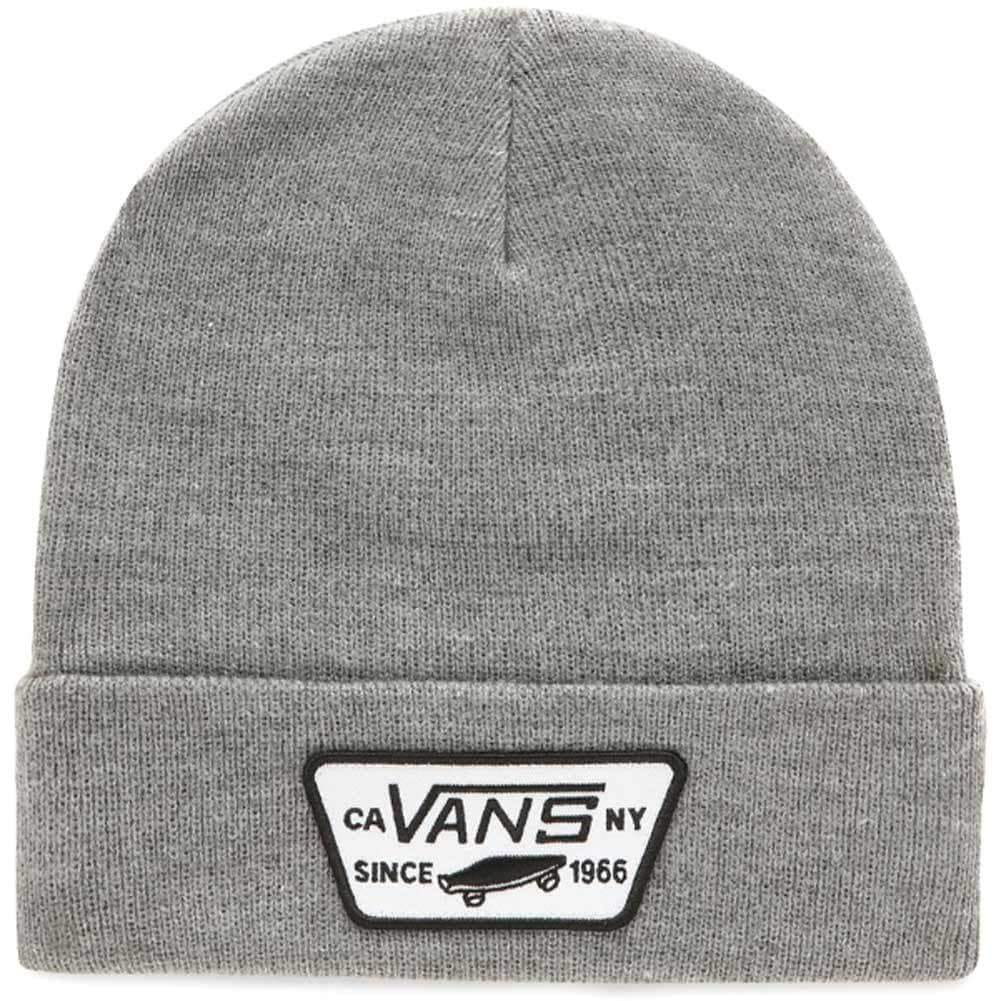 Vans Boys Milford Kids Beanie Heather Grey O/S (one size) Kids Beanie Hat by Vans